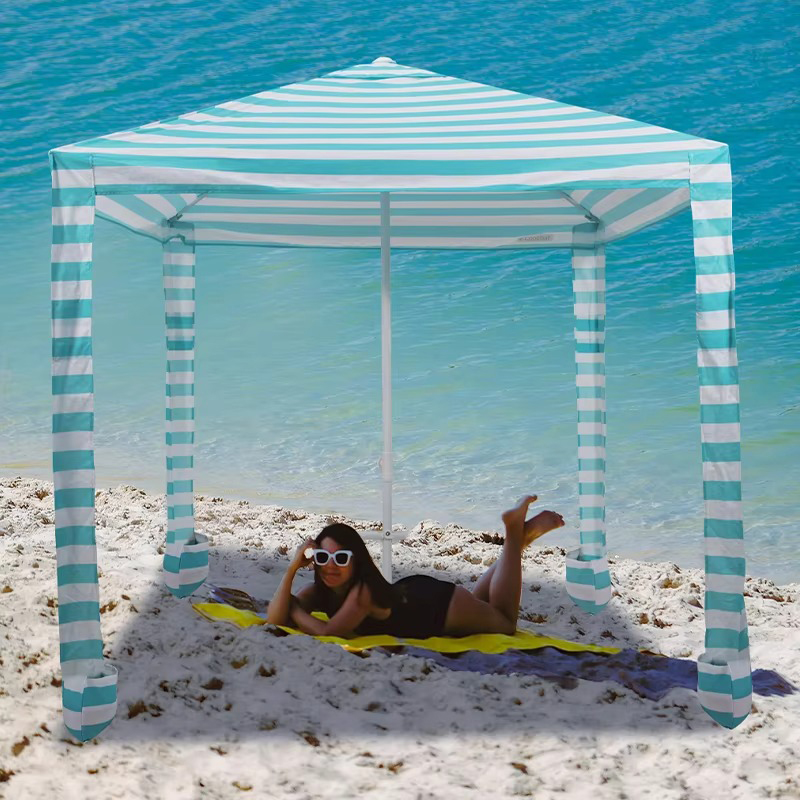 L'utilisation de parasols de plage peut-elle nous fournir une large ombre surface?