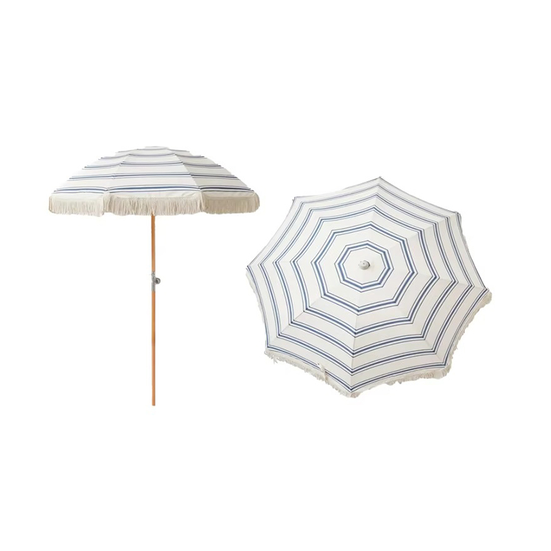 Tableau de plage imperméable en toile en bois